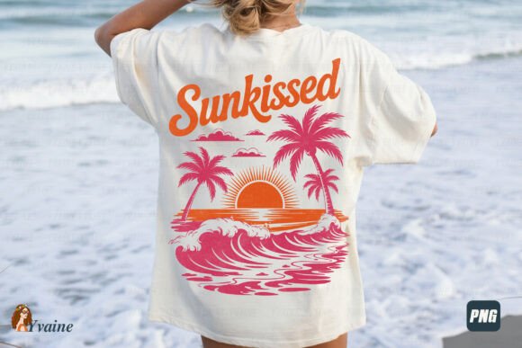 Download Summer Sunkissed Retro Beach Sunset PNG - Retro beach Collection