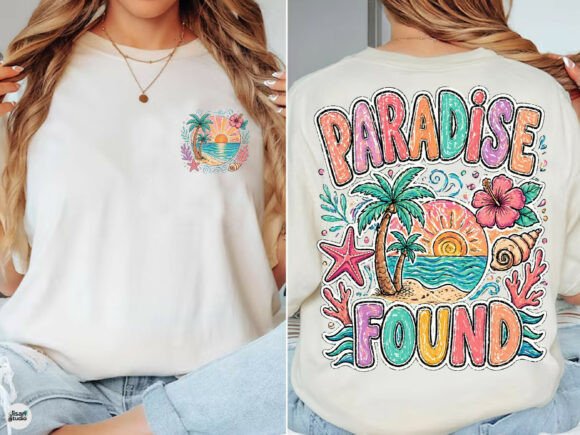 Download Paradise Found Retro Beach Summer PNG - Retro beach Collection