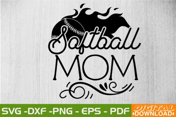 Download Softball Mom SVG Design - Mom svg design Collection