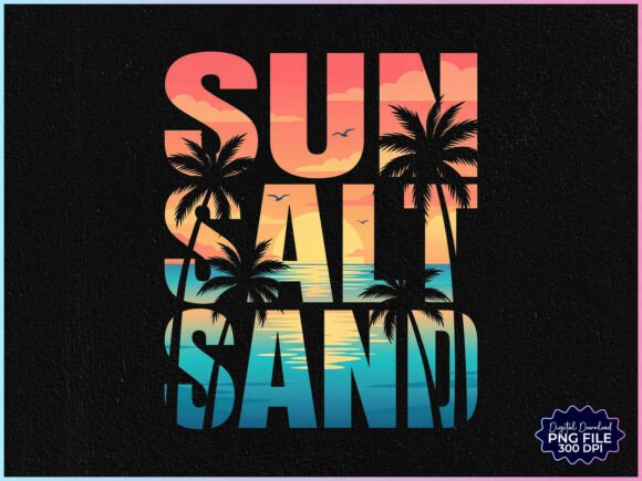 Download Sun Sand Tropical Sunset Retro Beach PNG - Retro beach Collection