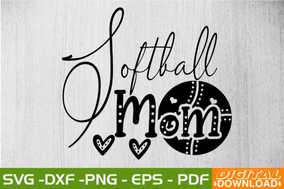Download Softball Mom SVG Design - Mom svg design Collection