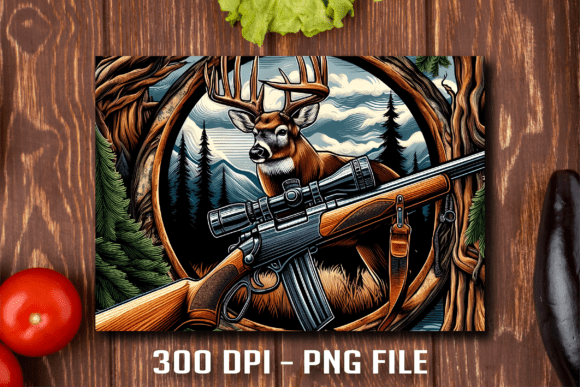 Download Hunting Deer Silhouette Cutting Board - Silhouette cutting Collection