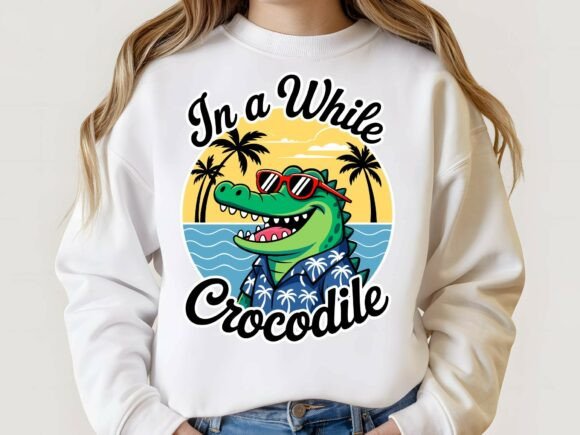 Download In a While Crocodile Retro Beach Summer. - Retro beach Collection