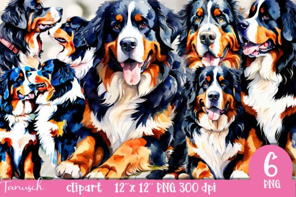 Download Watercolor Bernese Mountain Clipart PNG - Mountain clipart Collection