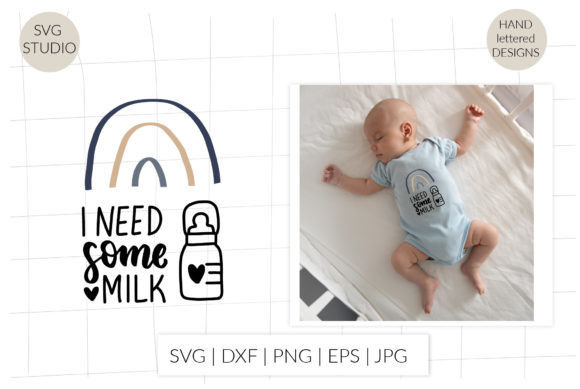 Download I Need Some Milk Svg Baby T-shirt Quote - Premium Bundle