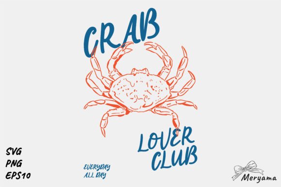 Download Summer Svg Retro Beach Crab Lover Png - Retro beach Collection